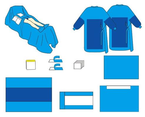 স্টেরাইল সার্জিক্যাল প্যাকিং নন-উলুটেড ফ্যাব্রিক 1000 টুকরা MOQ