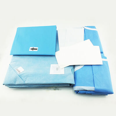 উচ্চ শোষণযোগ্য উপকরণ সহ ওএম ইন্সপোজযোগ্য সার্জিক্যাল প্যাকগুলি অতিস্বনক সিম এবং হাসপাতালের পদ্ধতির জন্য ল্যাটেক্স মুক্ত