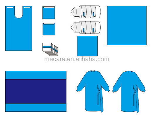 হাসপাতালের ব্যবহারের জন্য উচ্চ শোষণক্ষমতা সম্পন্ন উপাদান এবং ৩ বছরের শেলফ লাইফ সহ ল্যাটেক্স মুক্ত ডিসপোজেবল সার্জিক্যাল প্যাক