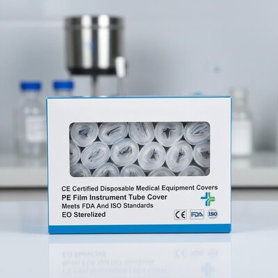 সিই সার্টিফাইড ডিসপোজেবল মেডিকেল ইকুইপমেন্ট কভারস, পিই ফিল্ম ইন্সট্রুমেন্ট টিউব কভার, যা এফডিএ এবং আইএসও স্ট্যান্ডার্ড পূরণ করে, ইও স্টেরিলাইজড